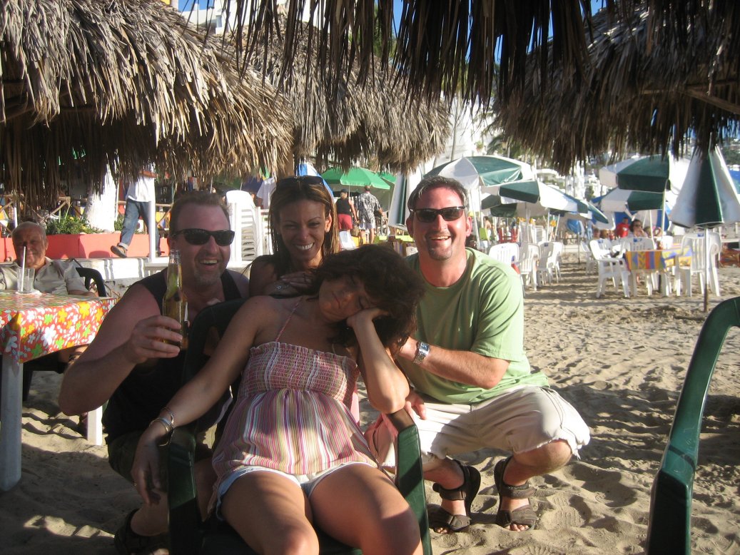 4 of us with Deb Napping 